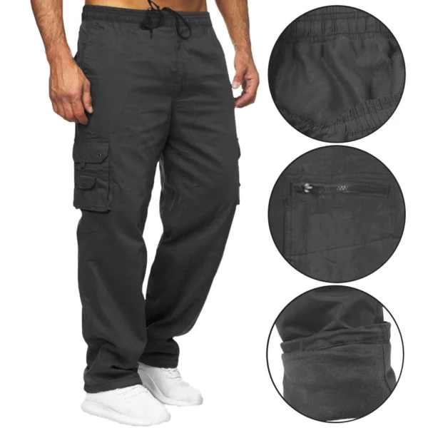 Mens Fleece Cargo Trousers