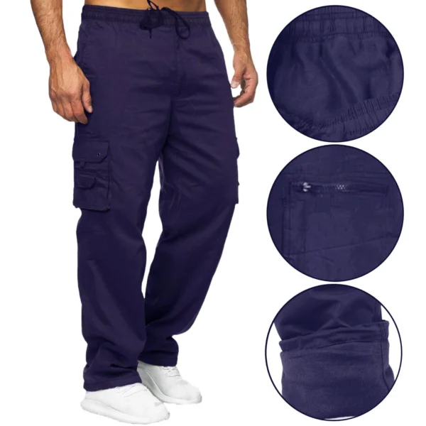 Mens Fleece Cargo Trousers