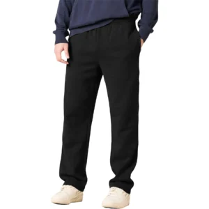 Mens Fleece Open Hem Joggers