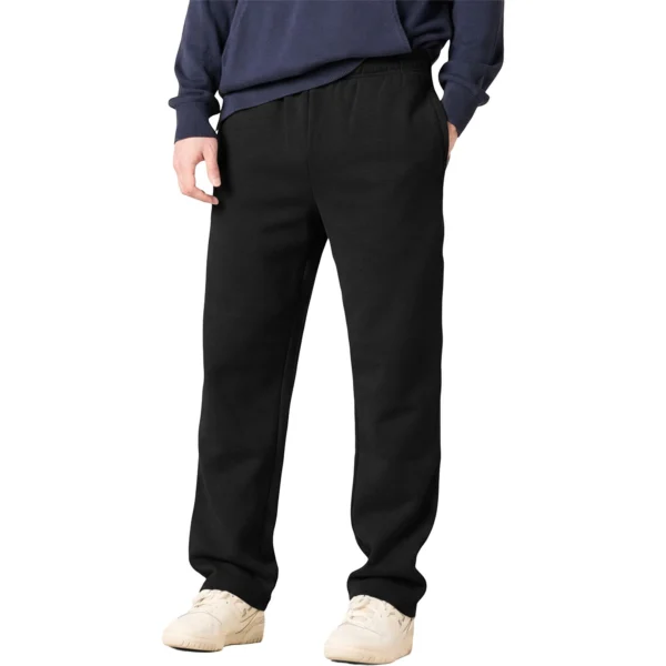 Mens Fleece Open Hem Joggers