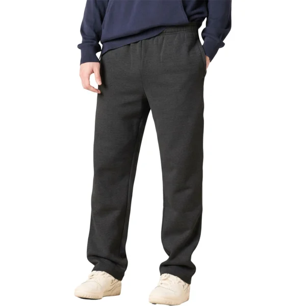 Mens Fleece Open Hem Joggers
