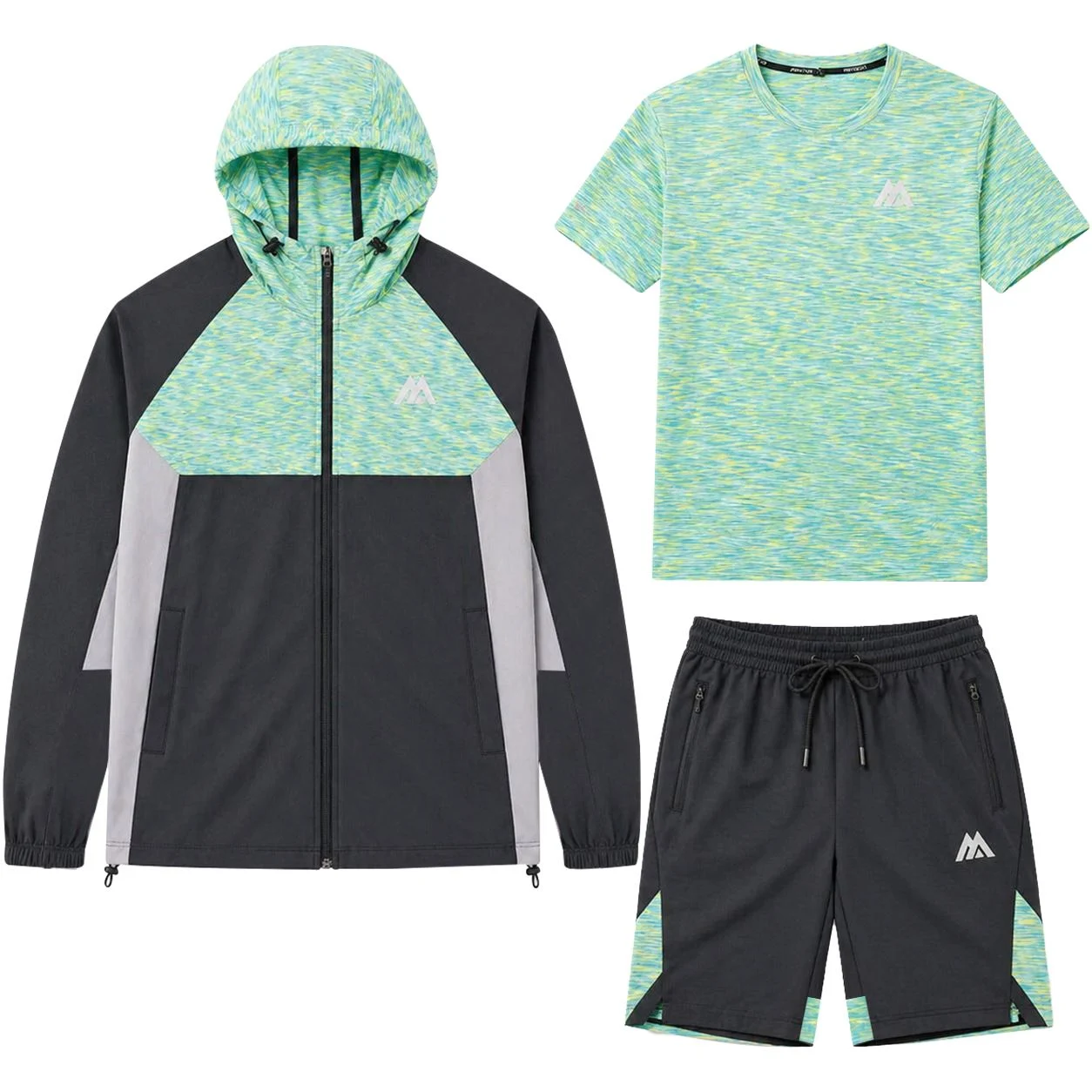 Mens 3 Piece MNTRX Gym Shorts Set
