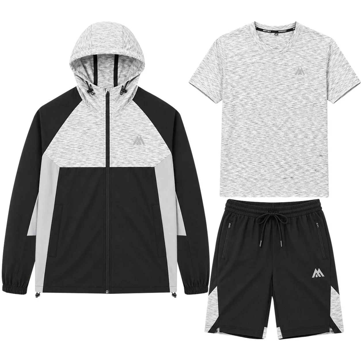 Mens 3 Piece MNTRX Gym Shorts Set