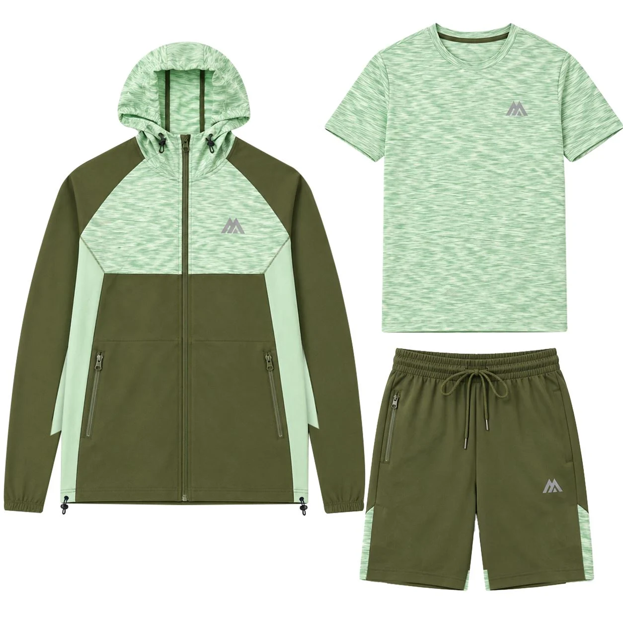 Mens 3 Piece MNTRX Gym Shorts Set