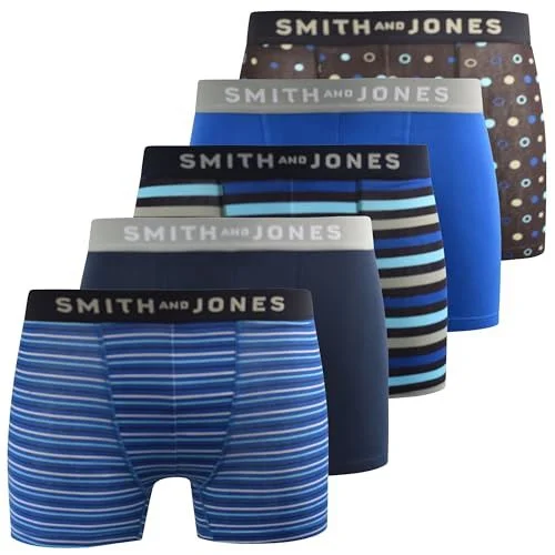 Mens 5 Pack Lathan Boxer Shorts