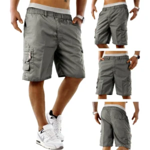 Mens Cotton Cargo Combat Shorts