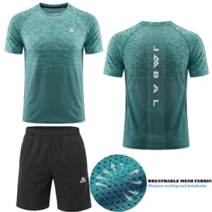 Mens Sublimation Gym T Shirt Shorts Set