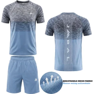 Mens Sublimation Gym T Shirt Shorts Set
