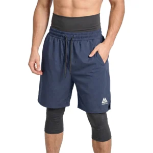 Mens Modest 2-in-1 Awrah Long Shorts