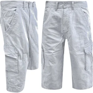 Mens Cargo Combat 3/4 Twill Shorts