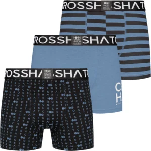 Mens 3 Pack Gridline Boxer Shorts