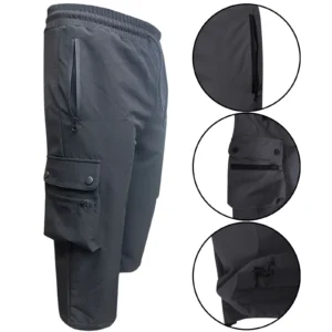 Mens Stretch 3/4 Cargo Shorts