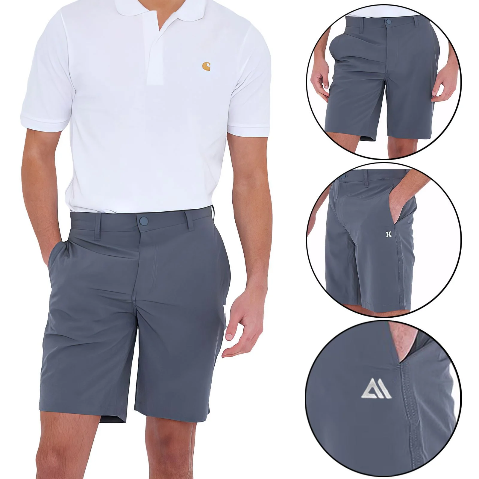 Mens Quick Dry Stretch Chino Shorts