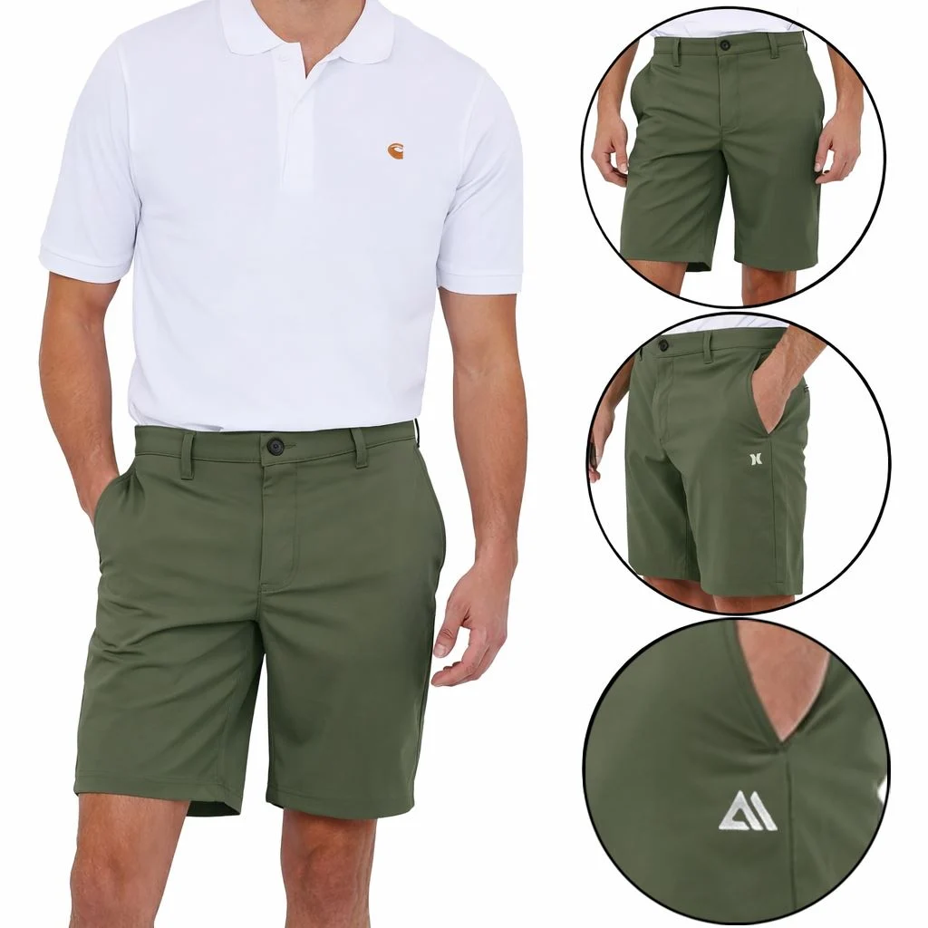 Mens Quick Dry Stretch Chino Shorts