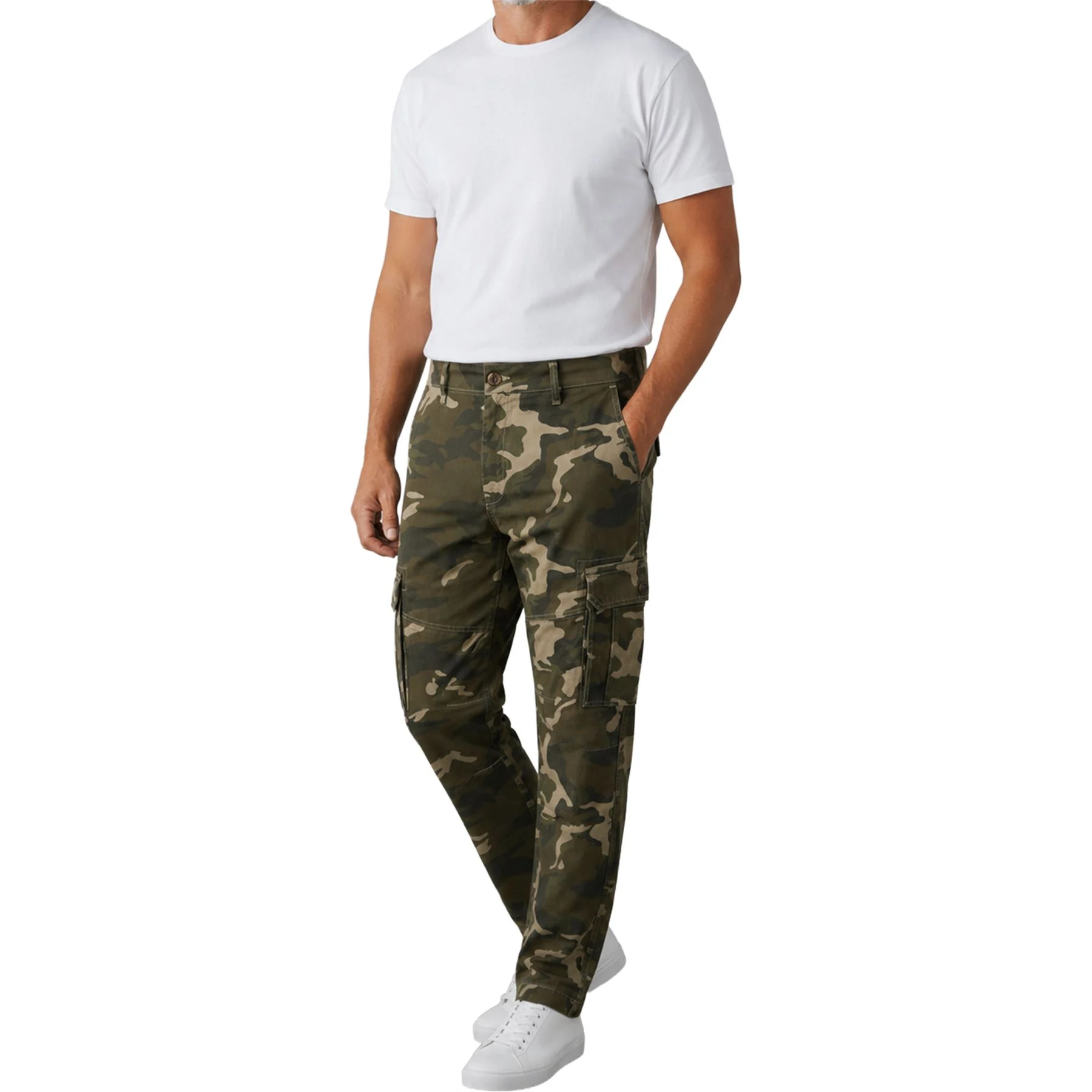 Mens Utility Combat Cargo Trousers
