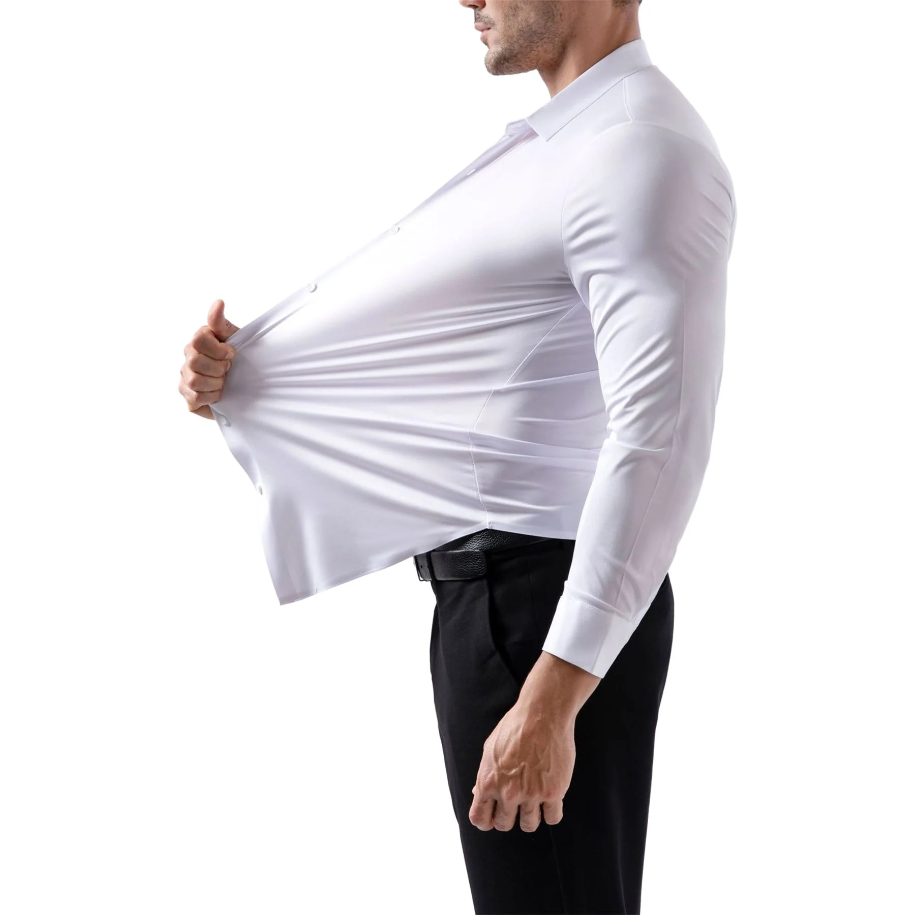 Mens Super Stretch Slim Formal Shirt
