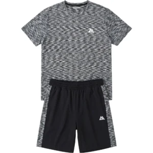 Mens Active T Shirt Shorts Set