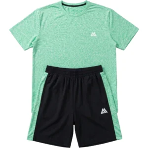 Mens Active T Shirt Shorts Set