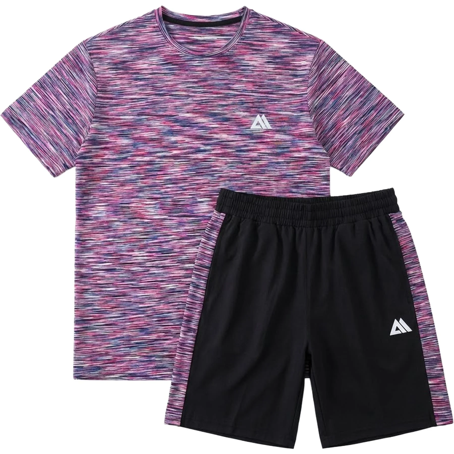 Mens Active T Shirt Shorts Set