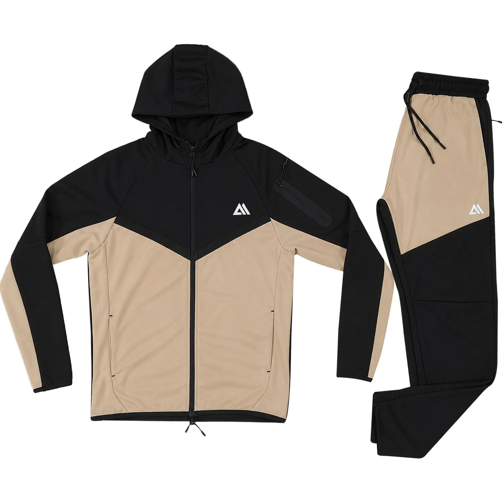 Mens Stretch Hooded Tech Tracksuit