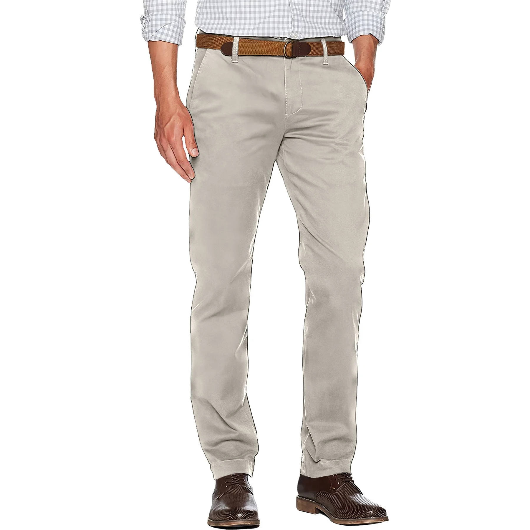 Mens Classic Cotton Chino Trousers