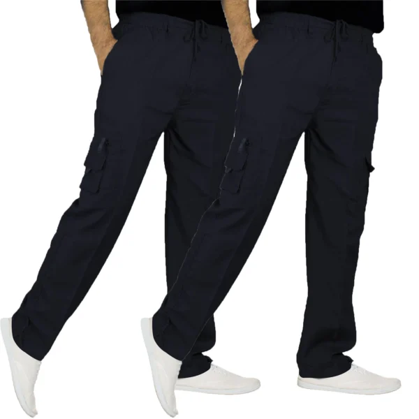 Mens 2 Pack Cargo Joggers