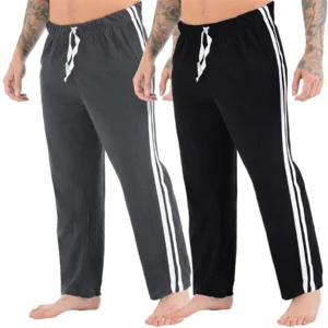 Mens 2 Pack Lounge Pyjama Bottoms