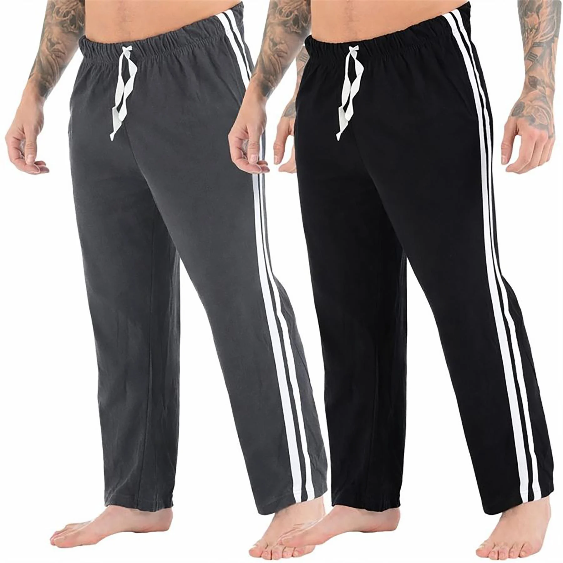 Mens 2 Pack Lounge Pyjama Bottoms