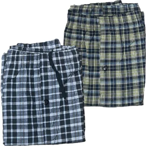 Mens 2 Pack Check Lounge Pyjama Set