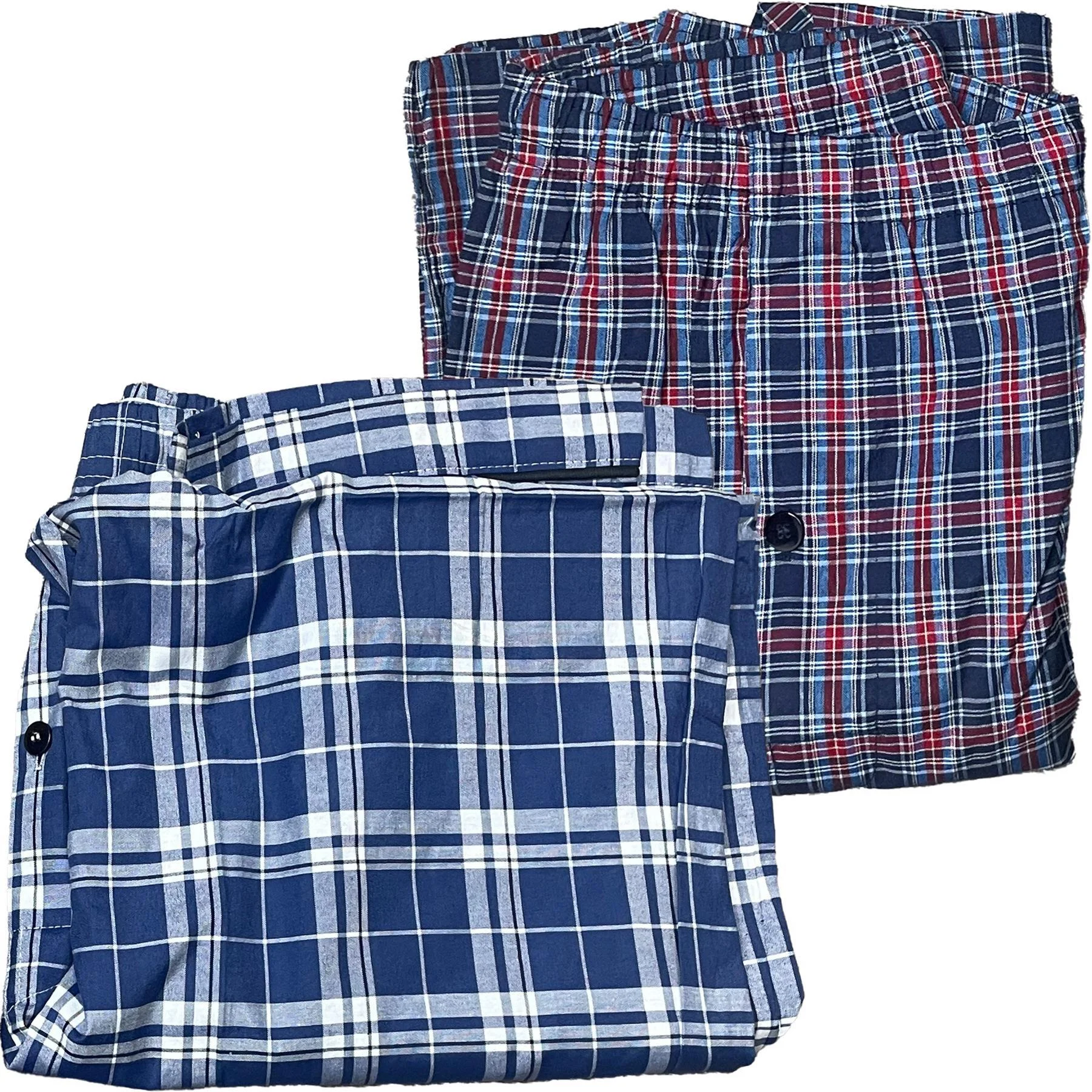 Mens 2 Pack Check Lounge Pyjama Set