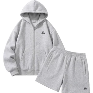 Mens 2 Piece Rock Zip Up Hooded