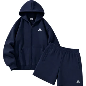 Mens 2 Piece Rock Zip Up Hooded