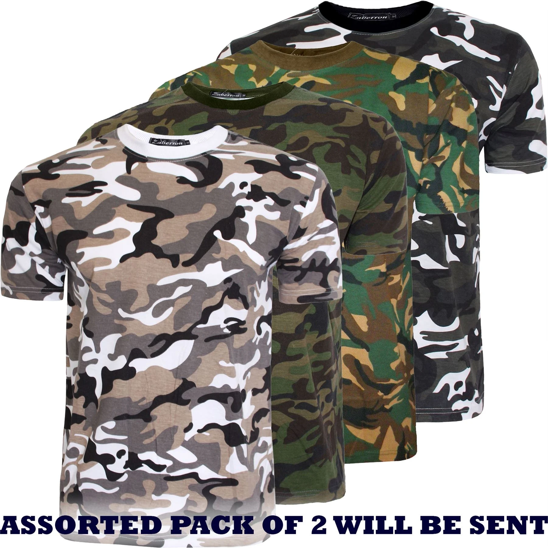 Mens 2 Pack Camo T Shirts