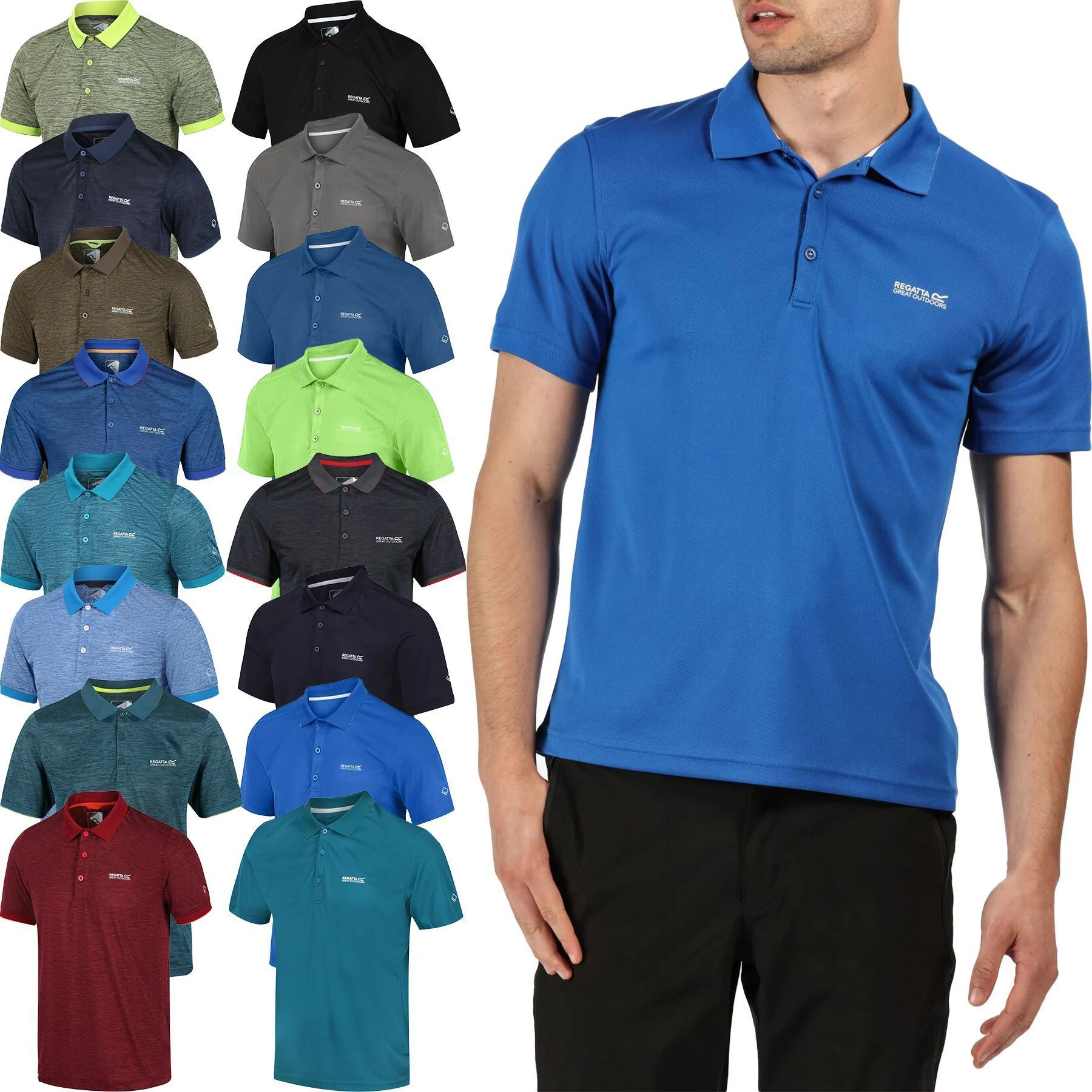 Mens 2 Pack Regatta Maverick Quick Dry
