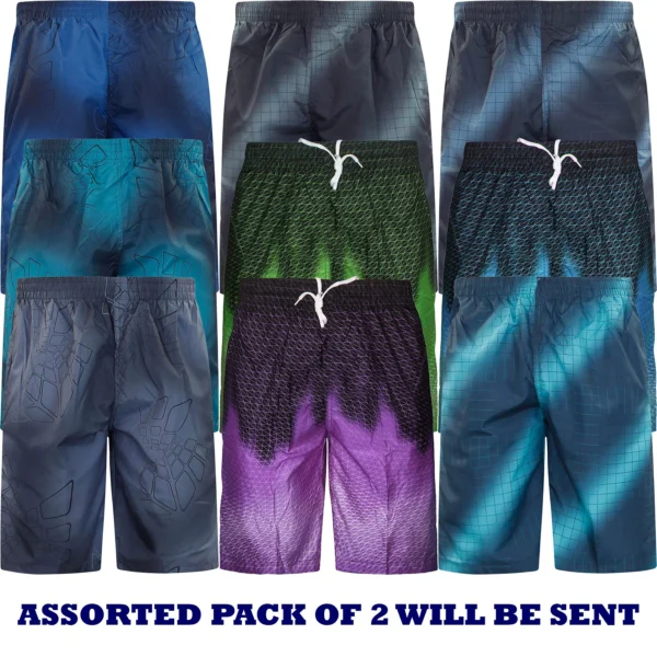 Mens 2 Pack Quick Dry Summer Shorts