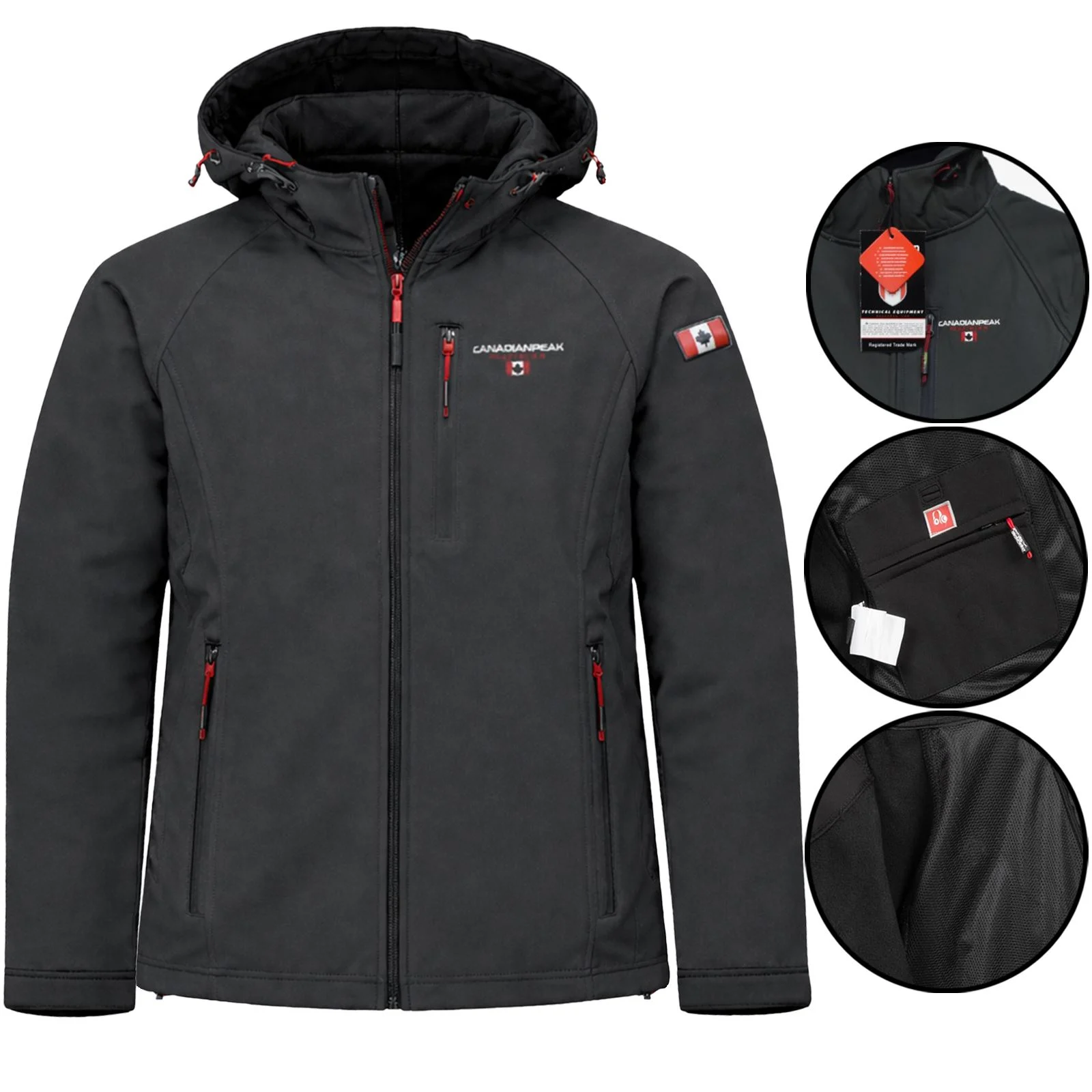 Mens Takiteak Fleece Lined Soft Shell Waterproof