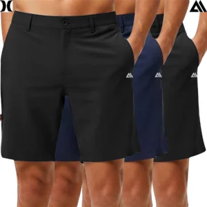 Mens 3 Pack Hurley Chino Shorts Black