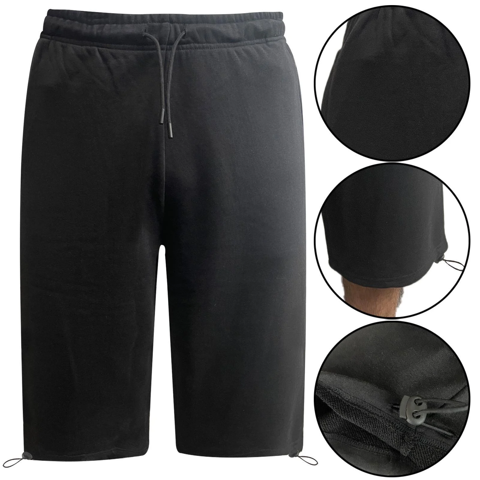 Mens 3 Pack Classic 3/4 Long Shorts