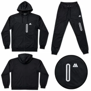 Mens Jabal Reflective Stretch Hooded Tracksuit Set