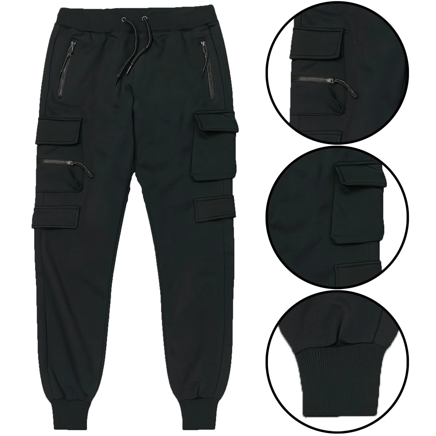 Mens Waterproof Quick Dry Stretch Cargo Joggers