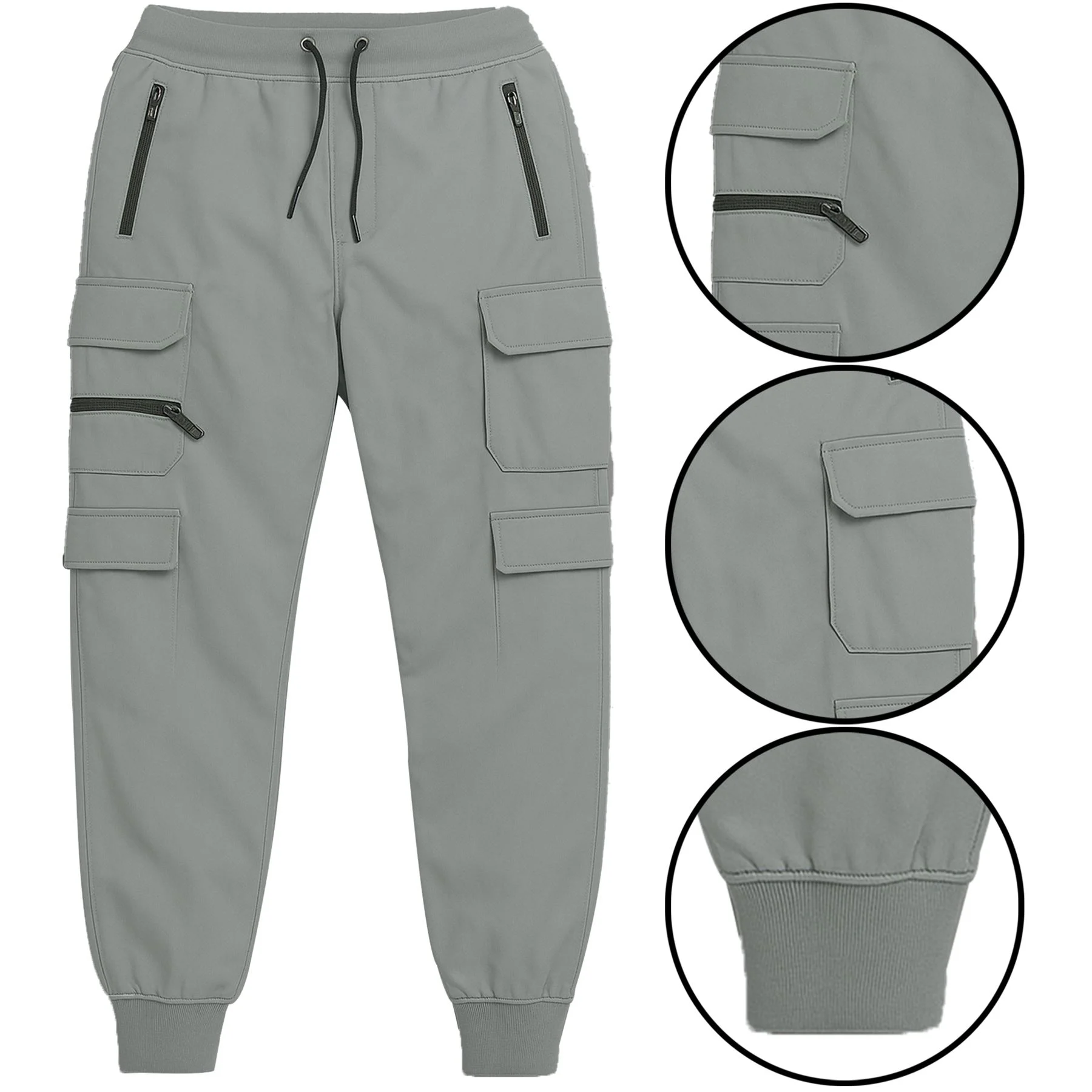 Mens Waterproof Quick Dry Stretch Cargo Joggers