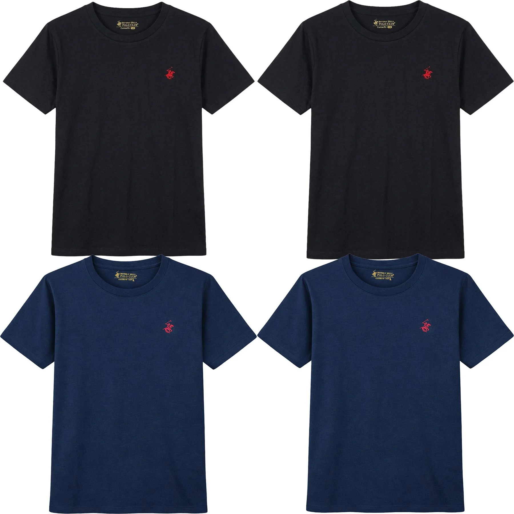 Mens 4 Pack Beverly Hills T Shirts