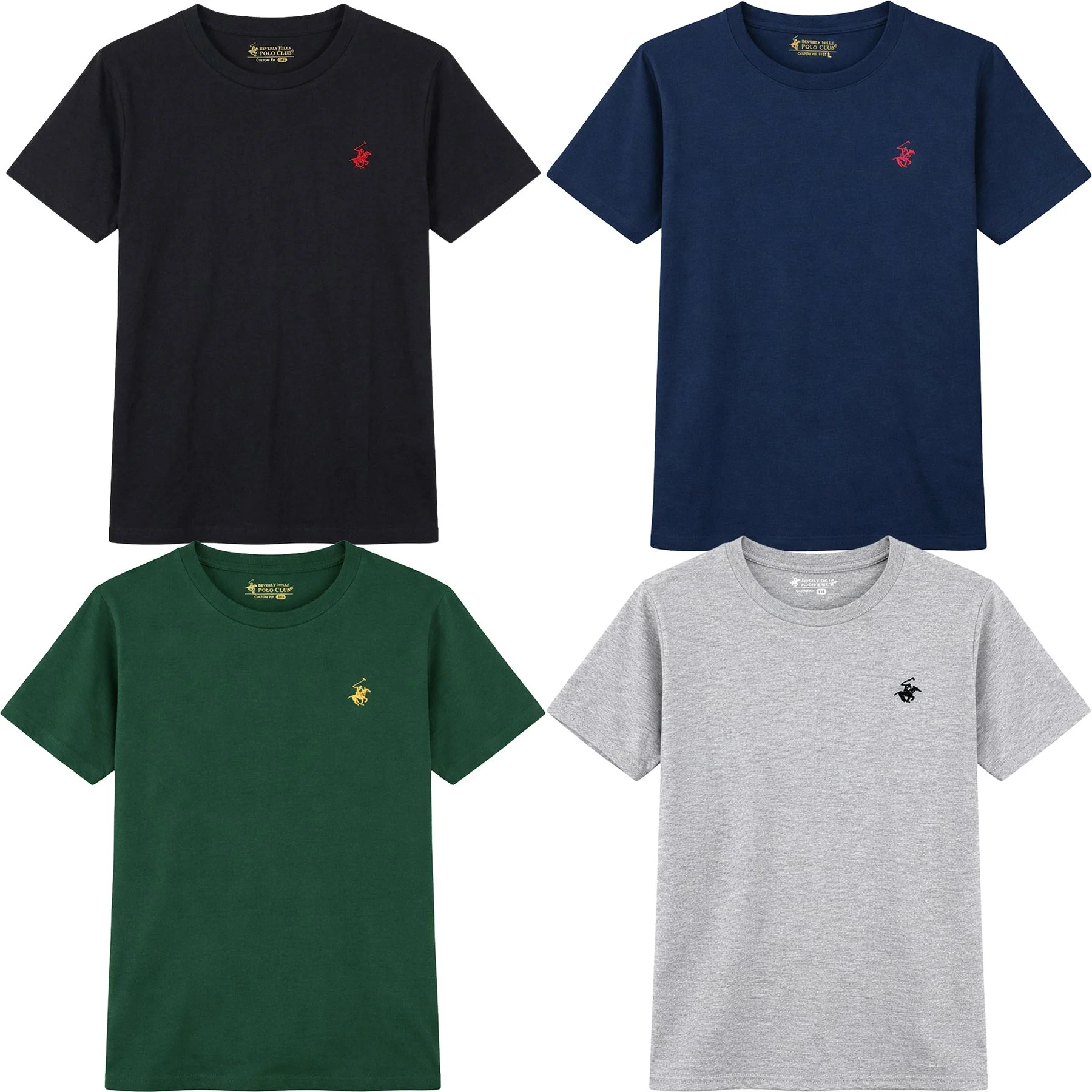 Mens 4 Pack Beverly Hills T Shirts
