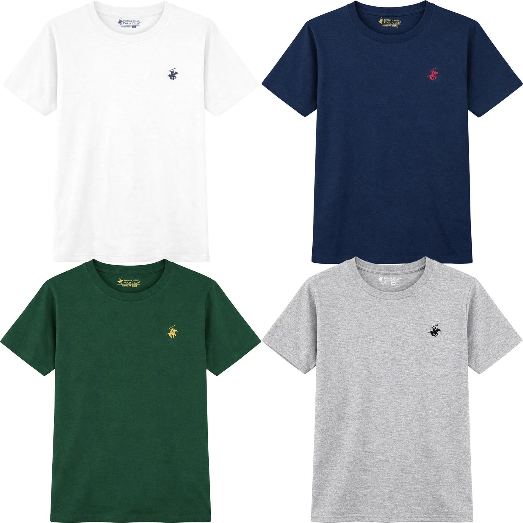 Mens 4 Pack Beverly Hills T Shirts