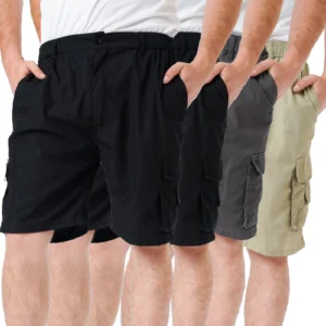 Mens 4 Pack Summer Cargo Shorts 804