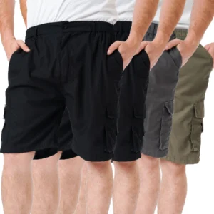 Mens 4 Pack Summer Cargo Shorts 804