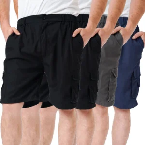 Mens 4 Pack Summer Cargo Shorts 804