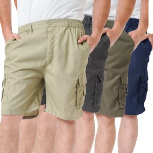 Mens 4 Pack Summer Cargo Shorts 804