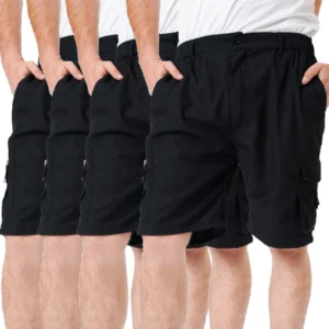 Mens 4 Pack Summer Cargo Shorts 804