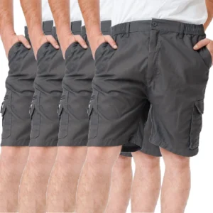 Mens 4 Pack Summer Cargo Shorts 804